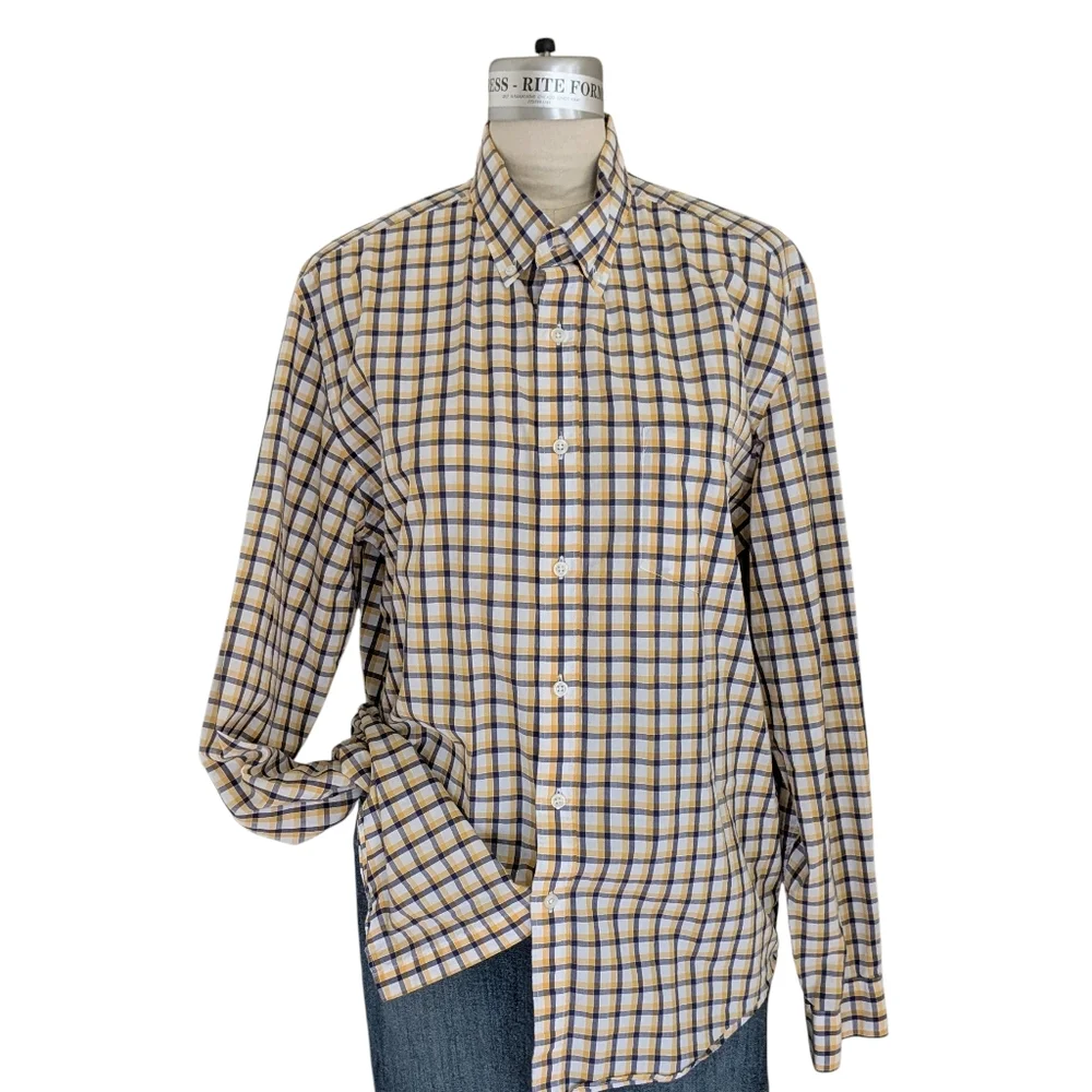 J. Crew Lightweight Plaid Shirt Size Large